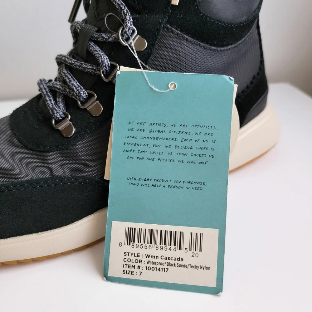 New TOMS Waterproof Cascada Boot Sneakers
